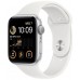 Смарт-часы Apple Watch SE 44mm Aluminum Case with White Sport Band Silver (MNK23)