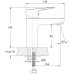 Смеситель для умывальника Imprese Modus f03508201SR