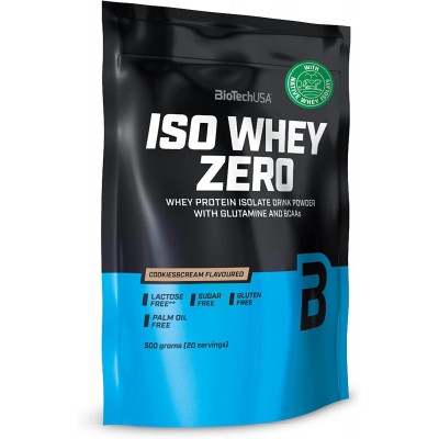 Proteină Biotech Iso Whey Zero Cookies & Cream 500g