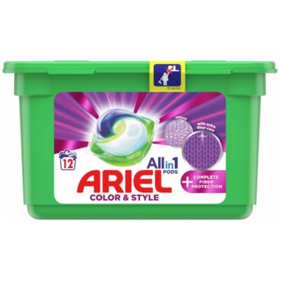 Капсулы для стирки Ariel Pods +Extra Fiber Care 12x25.2g