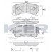 Set placute frână ICER 181701-208