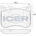 Set placute frână ICER 182080
