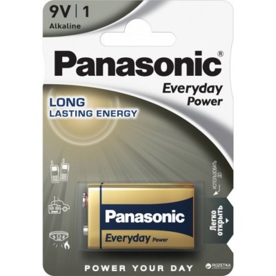 Батарейка Panasonic Everyday Power 1pcs (6LR61REE/1BR)