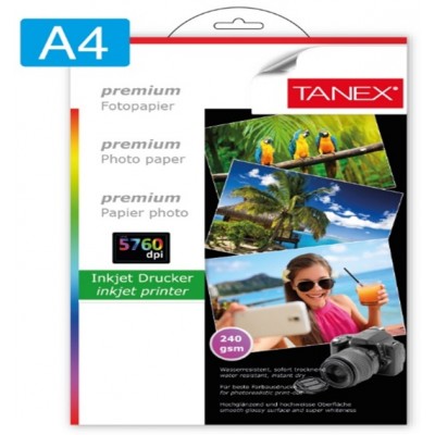 Фотобумага Tanex А4 240g 20p Glossy (HC-240G-20)