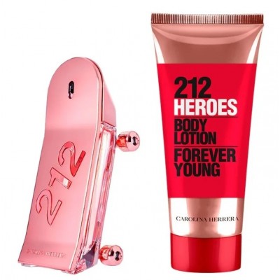 Парфюмерный набор для неё Carolina Herrera 212 Heroes EDP 50ml + Body Lotion 100ml