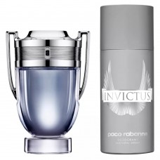 Парфюмерный набор для него Paco Rabanne Invictus EDT 100ml + Deo Spray 150ml