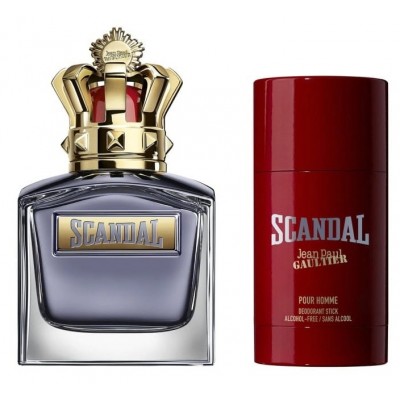 Set de parfumuri pentru el Jean Paul Gaultier Scandal EDT 100ml + Deo Stick 75g