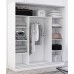 Шкаф-купе Mobildor-Lux Fox 2200 (8681 Alb Briliant) H cu elemente profil