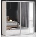 Шкаф-купе Mobildor-Lux Fox 2200 (8681 Alb Briliant) H cu elemente profil