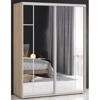 Шкаф-купе Mobildor-Lux Aron S 1100 (3025 Stejar Sonoma) H cu elemente profil
