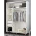 Шкаф-купе Mobildor-Lux Aron S 1100 (8681 Alb Briliant) H cu elemente profil