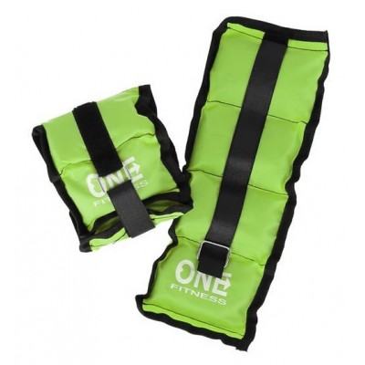 Утяжелители для рук и ног ONE Fitness 2x1.5kg WW02 Green