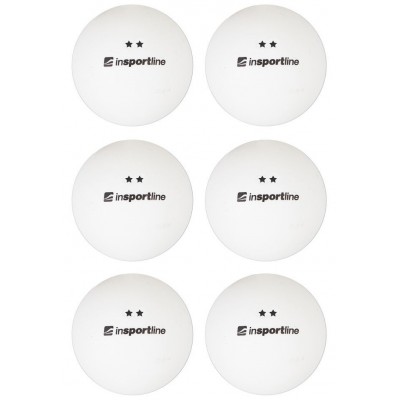 Мячи для настольного тенниса Insportline Elisenda S2 White 6pcs (21567-1)