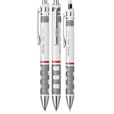 Шариковая ручка-карандаш Rotring Tikky 3in1 White (1904451)