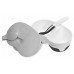 Двухсекционная тарелочка Akuku A0428 White/Black