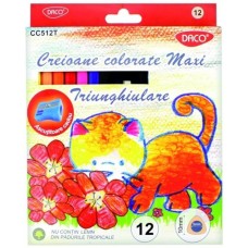 Creioane colorate Daco 12pcs (CC512T)