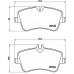 Комплект тормозных колодок Brembo P 50 045