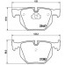 Set placute frână Brembo P 06 029