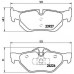 Set placute frână Brembo P 06 038