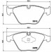 Set placute frână Brembo P 06 055