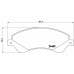 Set placute frână Brembo P 24 065