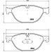 Комплект тормозных колодок Brembo P 24 076