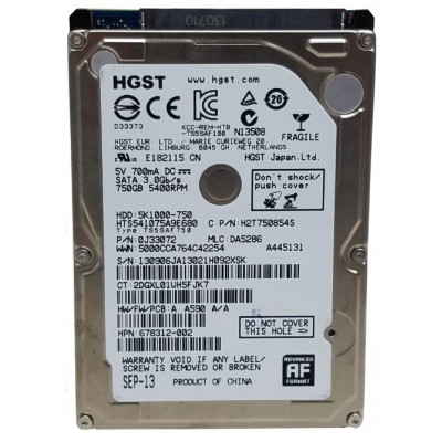 HDD Hitachi Travelstar 5K1000 750Gb (HTS541075A9E680)