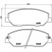 Комплект тормозных колодок Brembo P 30 036