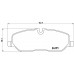 Комплект тормозных колодок Brembo P 44 014