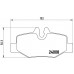 Комплект тормозных колодок Brembo P 50 051