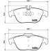 Комплект тормозных колодок Brembo P 50 068