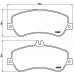 Комплект тормозных колодок Brembo P 50 086
