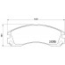 Set placute frână Brembo P 61 089