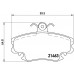 Set placute frână Brembo P 68 008