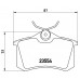Set placute frână Brembo P 68 024