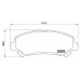 Set placute frână Brembo P 79 028