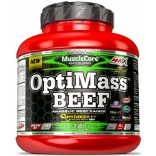 Гейнер Amix OptiMass Beef 2500g Double Fudge Chocolate