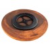 Platou pe suport rotabil Casa Masa Brown 31cm (WT-A2003C-2A)