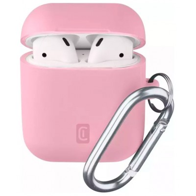 Husă pentru căști Cellularline Bounce Airpods 1/2 Pink