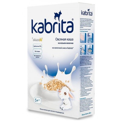 Овсяная каша на козьем молочке Kabrita 180г