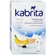 Овсяная каша на козьем молочке с бананом и черносливом Kabrita 180г