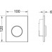 Кнопка смыва Tece 9.242.625 Chrome Matt Plastic