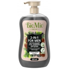 Шампунь для волос BioMio 2in1 For Men Body & Hair Shower Gel 650мл