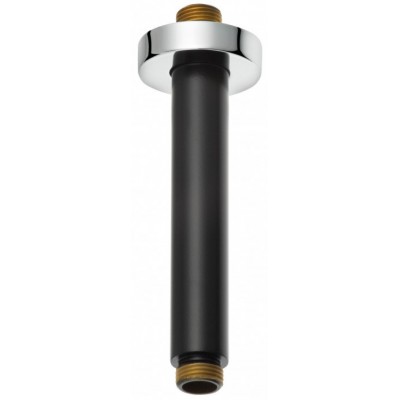 Душевой отвод Kludi A-QA 150mm Black Matt/Chrome (6651587-00)