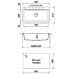 Кухонная мойка Plados Lux LX8610 UM44 Black
