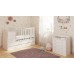 Кроватка Polini Kids Simple 1100 с комодом Белый