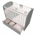 Кроватка Polini Kids Sky 745 c ящиком Серый