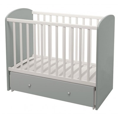 Кроватка Polini Kids Sky 745 c ящиком Серый