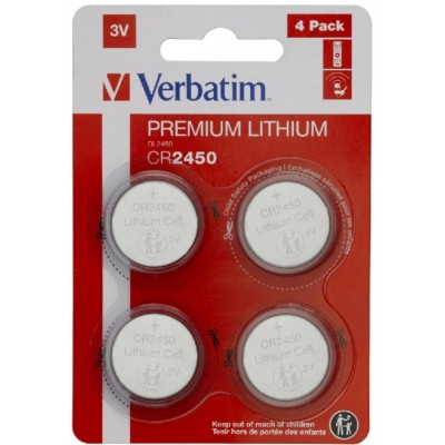 Батарейка Verbatim CR2450 4pcs (49535)