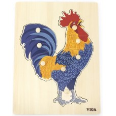 Пазл Viga Montessori Puzzle Rooster (44610)